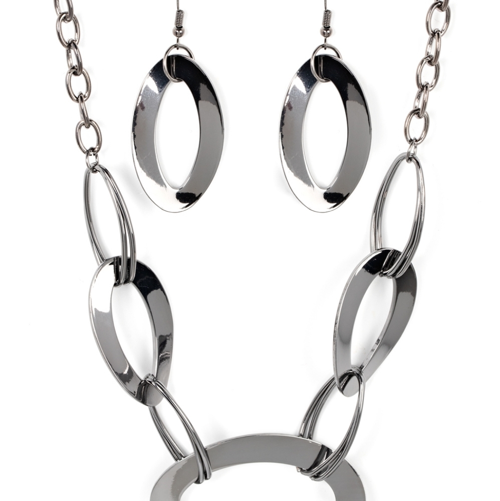 Necklace and complimentary earrings